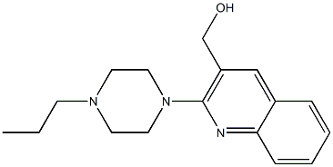 [2-(4-propylpiperazin-1-yl)quinolin-3-yl]methanol Struktur