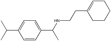 [2-(cyclohex-1-en-1-yl)ethyl]({1-[4-(propan-2-yl)phenyl]ethyl})amine Struktur