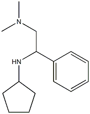 [2-(cyclopentylamino)-2-phenylethyl]dimethylamine Struktur