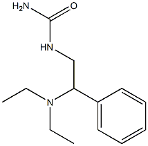 [2-(diethylamino)-2-phenylethyl]urea Struktur