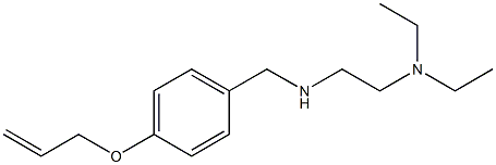 [2-(diethylamino)ethyl]({[4-(prop-2-en-1-yloxy)phenyl]methyl})amine Struktur