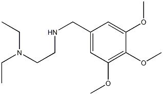 [2-(diethylamino)ethyl][(3,4,5-trimethoxyphenyl)methyl]amine Struktur