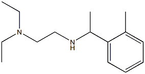 [2-(diethylamino)ethyl][1-(2-methylphenyl)ethyl]amine Struktur