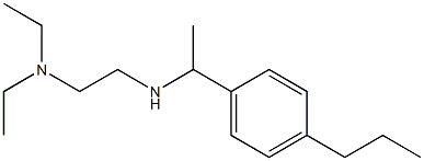 [2-(diethylamino)ethyl][1-(4-propylphenyl)ethyl]amine Struktur