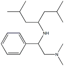 [2-(dimethylamino)-1-phenylethyl](2,6-dimethylheptan-4-yl)amine Struktur