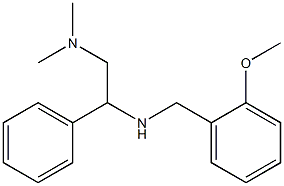 [2-(dimethylamino)-1-phenylethyl][(2-methoxyphenyl)methyl]amine Struktur