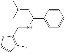 [2-(dimethylamino)-1-phenylethyl][(3-methylthiophen-2-yl)methyl]amine Struktur