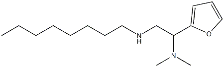 [2-(dimethylamino)-2-(furan-2-yl)ethyl](octyl)amine Struktur