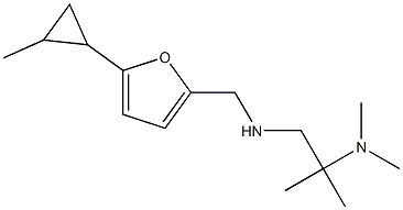 [2-(dimethylamino)-2-methylpropyl]({[5-(2-methylcyclopropyl)furan-2-yl]methyl})amine Struktur