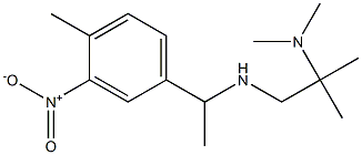 [2-(dimethylamino)-2-methylpropyl][1-(4-methyl-3-nitrophenyl)ethyl]amine Struktur