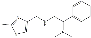 [2-(dimethylamino)-2-phenylethyl][(2-methyl-1,3-thiazol-4-yl)methyl]amine Struktur