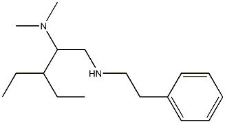 [2-(dimethylamino)-3-ethylpentyl](2-phenylethyl)amine Struktur