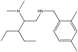 [2-(dimethylamino)-3-ethylpentyl][(2,4-dimethylphenyl)methyl]amine Struktur