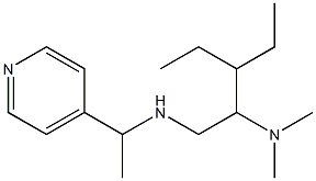 [2-(dimethylamino)-3-ethylpentyl][1-(pyridin-4-yl)ethyl]amine Struktur