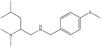 [2-(dimethylamino)-4-methylpentyl]({[4-(methylsulfanyl)phenyl]methyl})amine Struktur