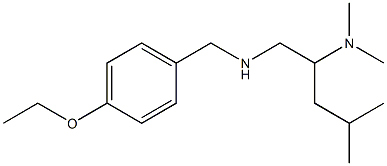 [2-(dimethylamino)-4-methylpentyl][(4-ethoxyphenyl)methyl]amine Struktur