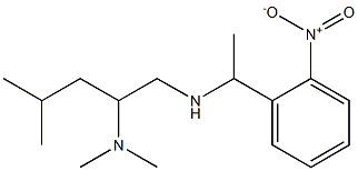 [2-(dimethylamino)-4-methylpentyl][1-(2-nitrophenyl)ethyl]amine Struktur