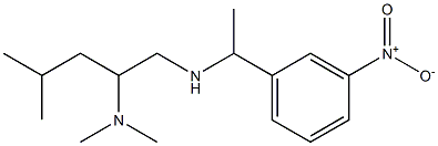 [2-(dimethylamino)-4-methylpentyl][1-(3-nitrophenyl)ethyl]amine Struktur