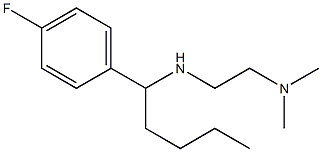 [2-(dimethylamino)ethyl][1-(4-fluorophenyl)pentyl]amine Struktur