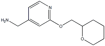 [2-(oxan-2-ylmethoxy)pyridin-4-yl]methanamine Struktur