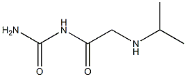 [2-(propan-2-ylamino)acetyl]urea Struktur