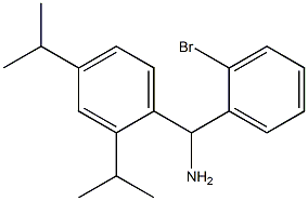 [2,4-bis(propan-2-yl)phenyl](2-bromophenyl)methanamine Struktur