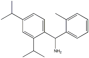 [2,4-bis(propan-2-yl)phenyl](2-methylphenyl)methanamine Struktur