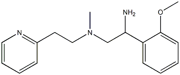 [2-amino-2-(2-methoxyphenyl)ethyl](methyl)[2-(pyridin-2-yl)ethyl]amine Struktur