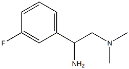 [2-amino-2-(3-fluorophenyl)ethyl]dimethylamine Struktur