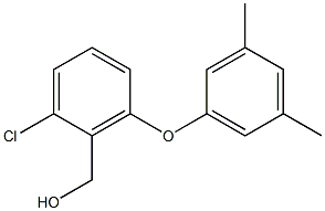 [2-chloro-6-(3,5-dimethylphenoxy)phenyl]methanol Struktur