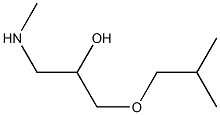 [2-hydroxy-3-(2-methylpropoxy)propyl](methyl)amine Struktur