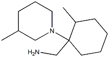 [2-methyl-1-(3-methylpiperidin-1-yl)cyclohexyl]methanamine Struktur