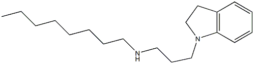 [3-(2,3-dihydro-1H-indol-1-yl)propyl](octyl)amine Struktur