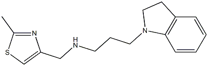 [3-(2,3-dihydro-1H-indol-1-yl)propyl][(2-methyl-1,3-thiazol-4-yl)methyl]amine Struktur