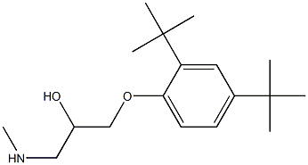 [3-(2,4-di-tert-butylphenoxy)-2-hydroxypropyl](methyl)amine Struktur