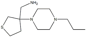 [3-(4-propylpiperazin-1-yl)tetrahydrothien-3-yl]methylamine Struktur