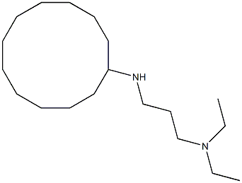 [3-(cyclododecylamino)propyl]diethylamine Struktur