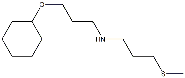 [3-(cyclohexyloxy)propyl][3-(methylsulfanyl)propyl]amine Struktur