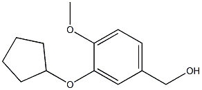 [3-(cyclopentyloxy)-4-methoxyphenyl]methanol Struktur