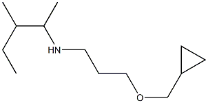 [3-(cyclopropylmethoxy)propyl](3-methylpentan-2-yl)amine Struktur