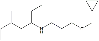 [3-(cyclopropylmethoxy)propyl](5-methylheptan-3-yl)amine Struktur