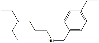 [3-(diethylamino)propyl][(4-ethylphenyl)methyl]amine Struktur