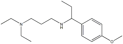 [3-(diethylamino)propyl][1-(4-methoxyphenyl)propyl]amine Struktur