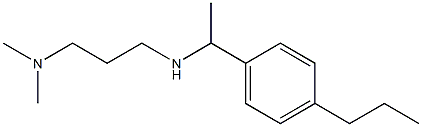 [3-(dimethylamino)propyl][1-(4-propylphenyl)ethyl]amine Struktur