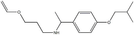 [3-(ethenyloxy)propyl]({1-[4-(2-methylpropoxy)phenyl]ethyl})amine Struktur