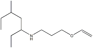 [3-(ethenyloxy)propyl](5-methylheptan-3-yl)amine Struktur