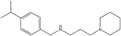 [3-(piperidin-1-yl)propyl]({[4-(propan-2-yl)phenyl]methyl})amine Struktur