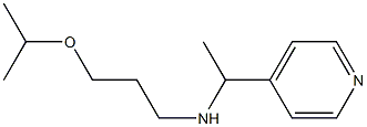 [3-(propan-2-yloxy)propyl][1-(pyridin-4-yl)ethyl]amine Struktur