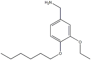 [3-ethoxy-4-(hexyloxy)phenyl]methanamine Struktur