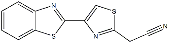 [4-(1,3-benzothiazol-2-yl)-1,3-thiazol-2-yl]acetonitrile Struktur